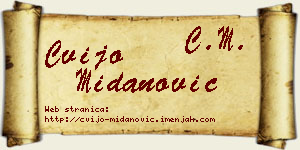 Cvijo Midanović vizit kartica